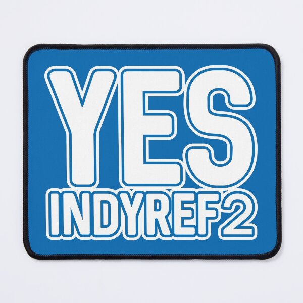 Item preview, YES INDYREF2, Scottish Independence White and Saltire Blue Layered Text Slogan designed and sold by MacPean.