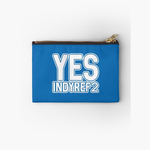 Item preview, YES INDYREF2, Scottish Independence White and Saltire Blue Layered Text Slogan designed and sold by MacPean.