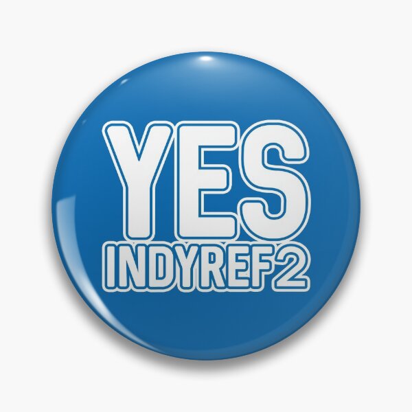 Item preview, YES INDYREF2, Scottish Independence White and Saltire Blue Layered Text Slogan designed and sold by MacPean.