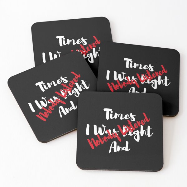 Item preview, Times I Was Right And Nobody Listened designed and sold by MqHStore.