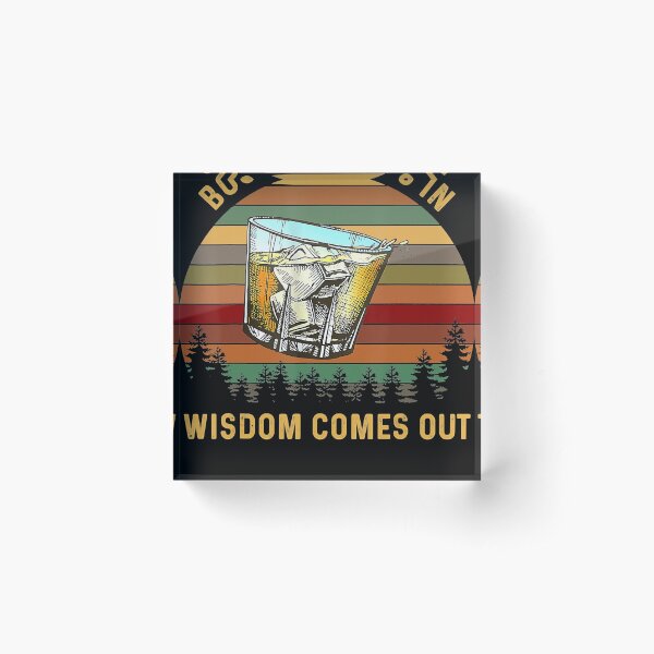 Item preview, Bourbon Goes In Wisdom Comes Out Vintage Sun St Patricks Day designed and sold by SethFrancis37.
