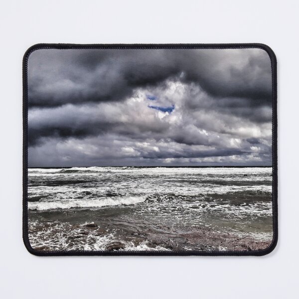 Item preview, Dark Ocean Dark Sky Stormy Beach Day Coastal Style designed and sold by Beachy.