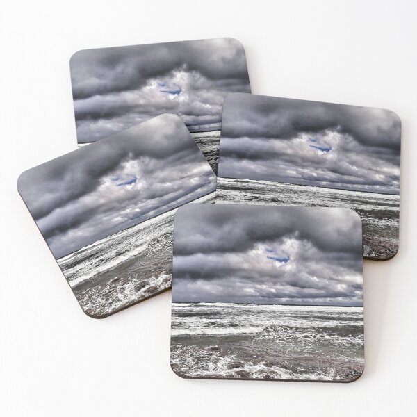 Item preview, Dark Ocean Dark Sky Stormy Beach Day Coastal Style designed and sold by Beachy.