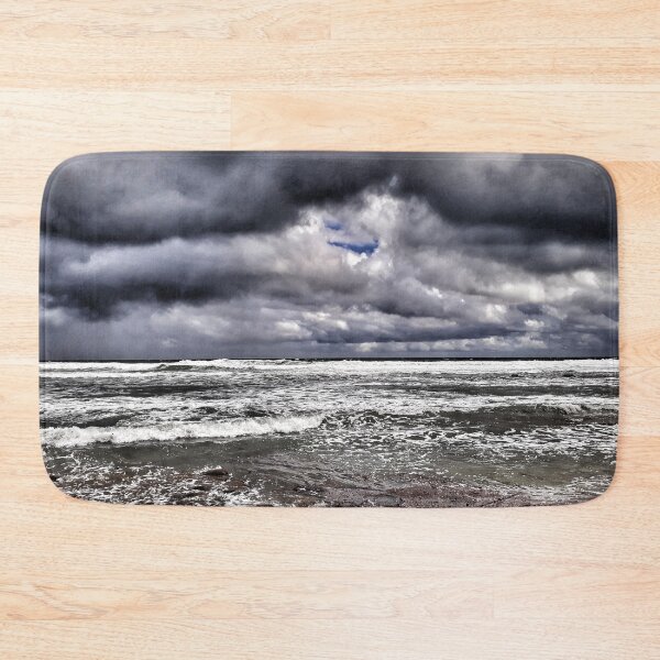 Item preview, Dark Ocean Dark Sky Stormy Beach Day Coastal Style designed and sold by Beachy.