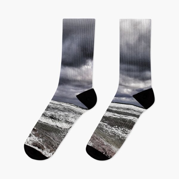 Item preview, Dark Ocean Dark Sky Stormy Beach Day Coastal Style designed and sold by Beachy.