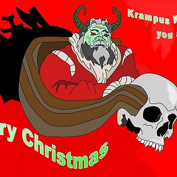 Artwork thumbnail, Krampus wishes you a Merry Christmas by EzrasTrinkets