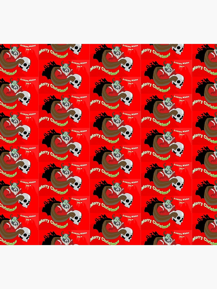 Thumbnail 5 of 5, Socks, Krampus wishes you a Merry Christmas designed and sold by EzrasTrinkets.