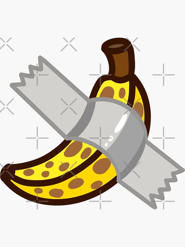 "Miami art faire banana duct tape madness" Sticker for Sale by