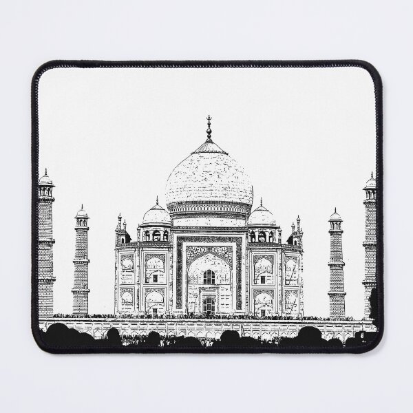 Item preview, Taj Mahal Agra, India, image converted to line drawing, modern art, wall art, print, personalised gifts, custom printed gifts designed and sold by CameraDesign.