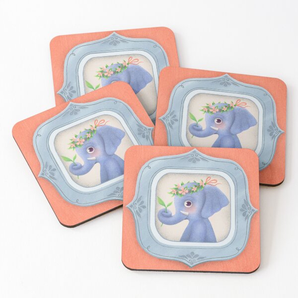 Item preview, Funny framed Elephant, whimsical and cute designed and sold by ellastella.