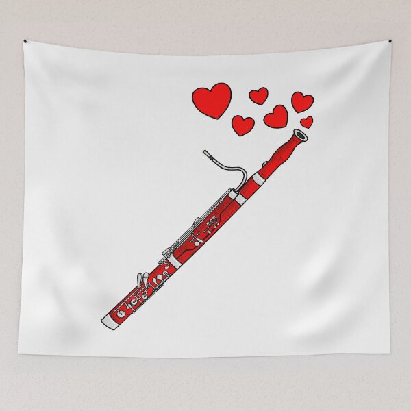 Item preview, Valentines Day Bassoon Player Bassoonist Anniversary Wedding Musician designed and sold by doodlerob.