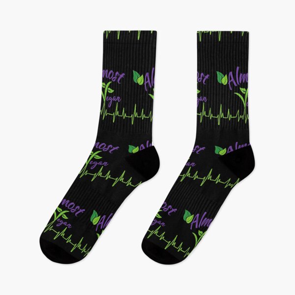 Item preview, Almost Vegan Ekg-Black Background  designed and sold by Trendi61.