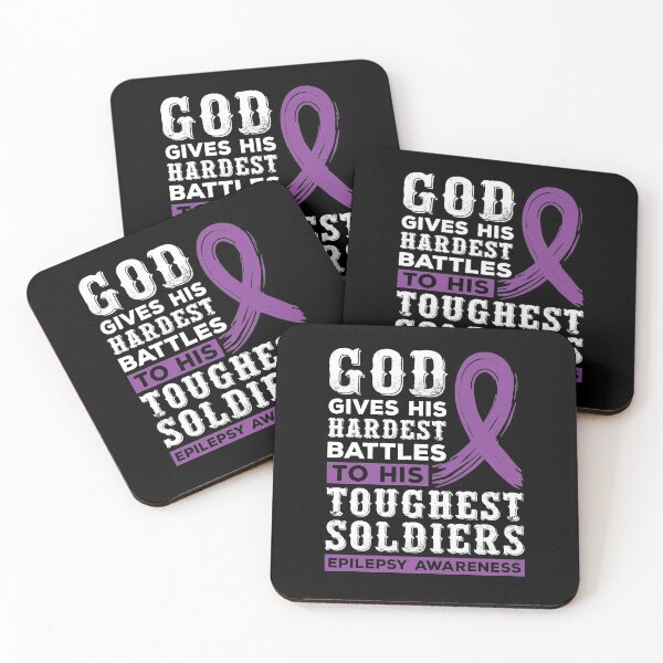Item preview, God Gave His Hardest Battles To His Toughest Soldiers Shirt, Epilepsy Awareness Shirt, Epilepsy Warrior Shirt, Epilepsy Supporter Shirt designed and sold by aymob.