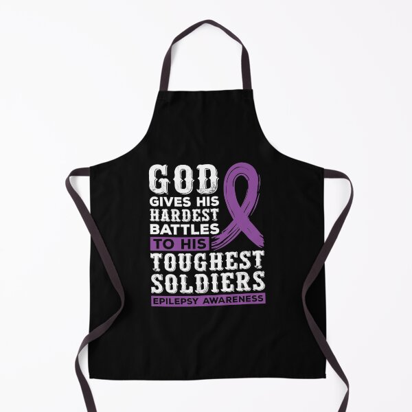 Item preview, God Gave His Hardest Battles To His Toughest Soldiers Shirt, Epilepsy Awareness Shirt, Epilepsy Warrior Shirt, Epilepsy Supporter Shirt designed and sold by aymob.