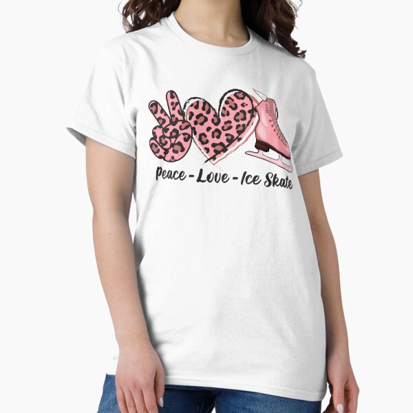 Item preview, Peace Love Ice Skate Ice Skating Figure Skating for women designed and sold by grinta2021.