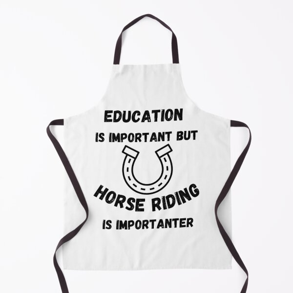 Artikelvorschau, Bildung ist wichtig, aber Reiten ist wichtiger Hufeisen entworfen und verkauft von LuckyKermit.