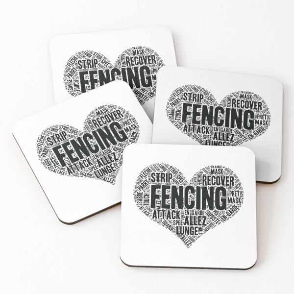 Item preview, Fencing Heart Saber Epee Fence Gift print designed and sold by theodoros20.