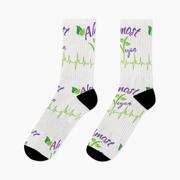 Item preview, Almost Vegan Ekg-White Background  designed and sold by Trendi61.