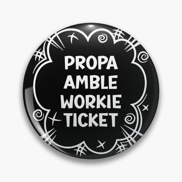 Item preview, PROPA AMBLE WORKIE TICKET a cheeky design for people from Amble in the North East of England. designed and sold by robimerch.