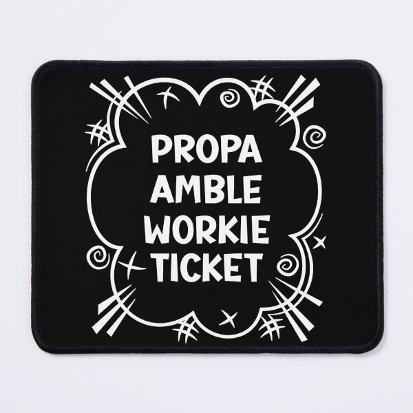 Item preview, PROPA AMBLE WORKIE TICKET a cheeky design for people from Amble in the North East of England. designed and sold by robimerch.