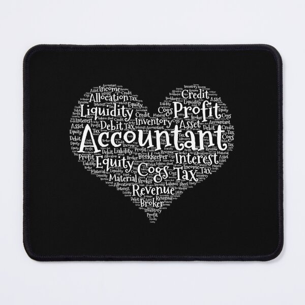 Item preview, Accountant Heart made from words graphic designed and sold by theodoros20.