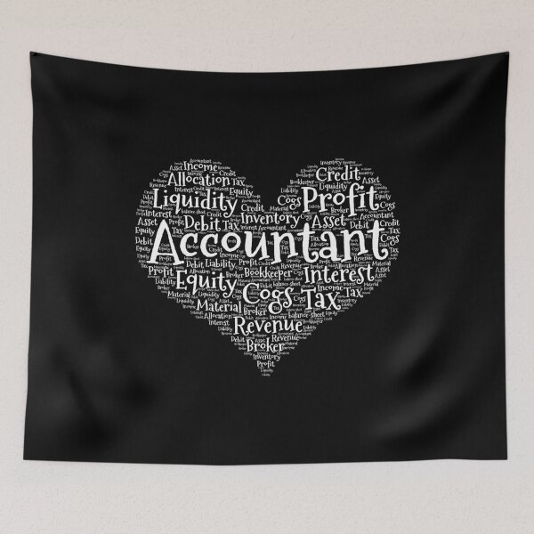 Item preview, Accountant Heart made from words graphic designed and sold by theodoros20.