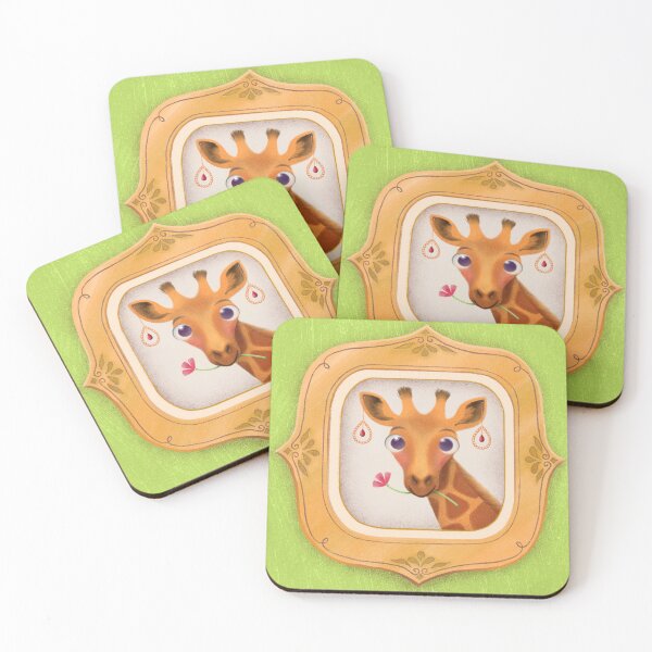 Item preview, Funny framed giraffe, whimsical and cute designed and sold by ellastella.
