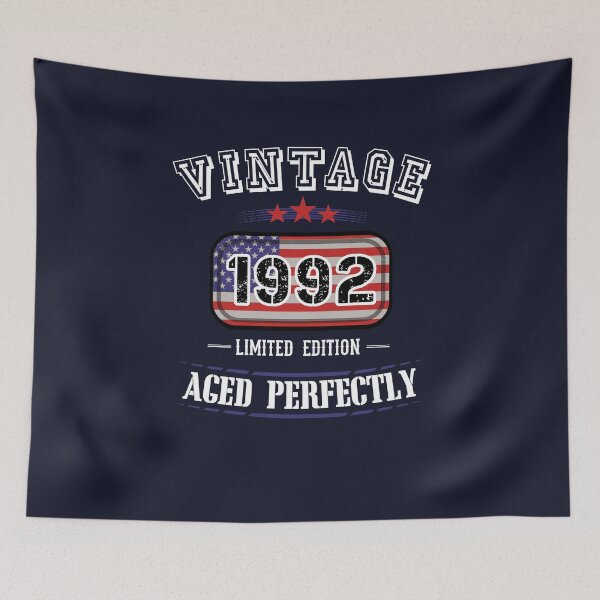 Item preview, 30 Years Old Born in 1992 Vintage Us Flag 30th Birthday Gift designed and sold by JooArtPrints  ★★★★★.