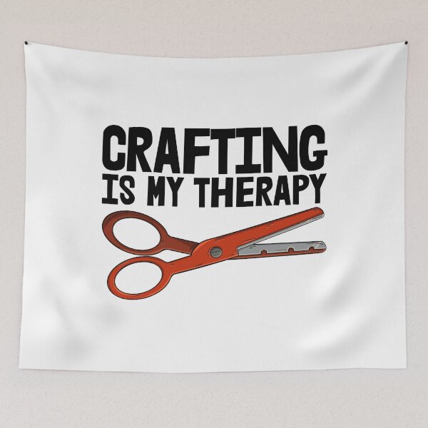 Item preview, Crafting Is My Therapy designed and sold by Bendthetrend.