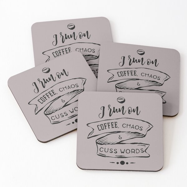 Item preview, I run over coffee, chaos and beautiful words designed and sold by dortmond.