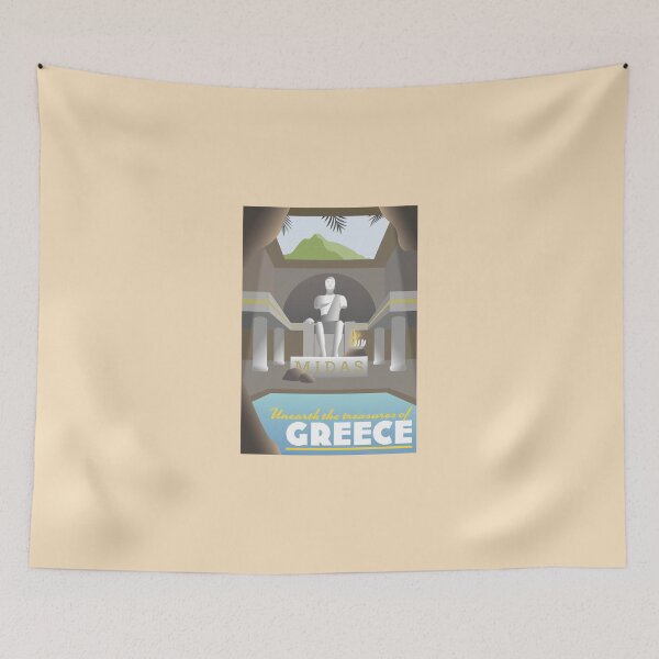 Item preview, Greece - Vintage Travel Poster designed and sold by ToddRDesign.