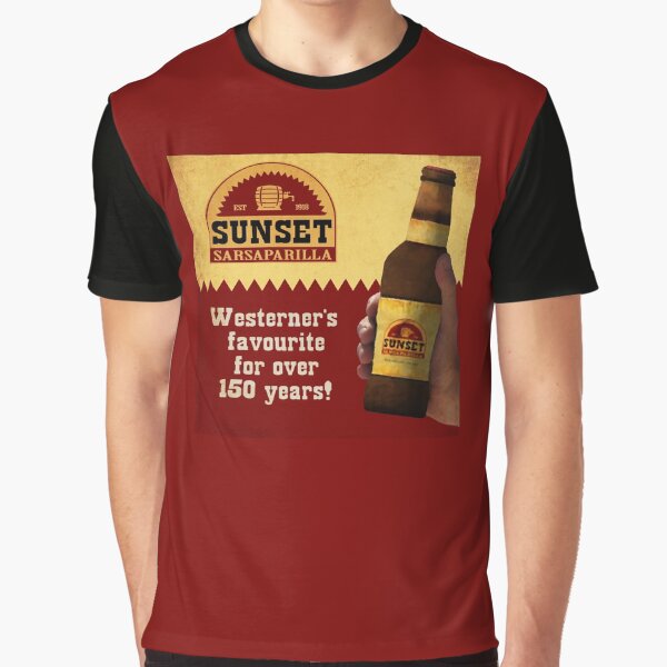 Vista previa del artículo con la obra «Anuncio de Fallout New Vegas Sunset Sarsaparilla», diseñado y vendido por HayCow.