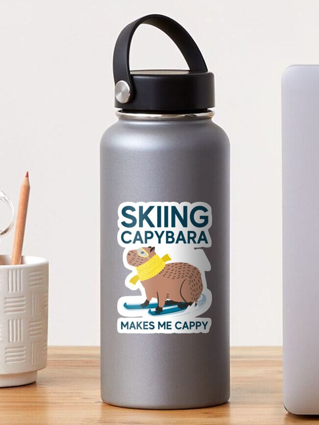 Capybara Playing Ice Hockey Stickers for Sale