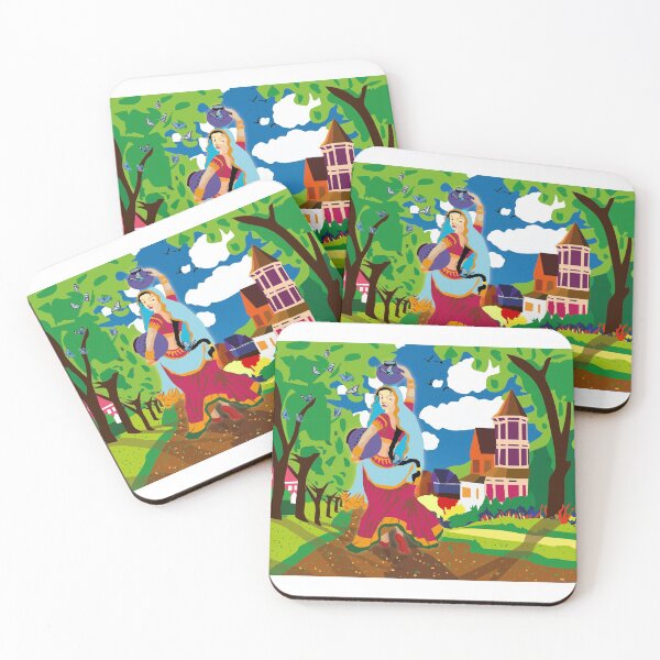 Item preview, A beautiful Indian lady roaming around a village designed and sold by deeplaxman.