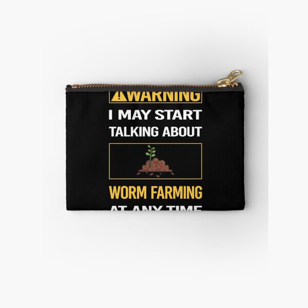 Item preview, Funny Warning Worm Farming Farmer Vermiculture Vermicompost Vermicomposting designed and sold by ArydeaNoriega.
