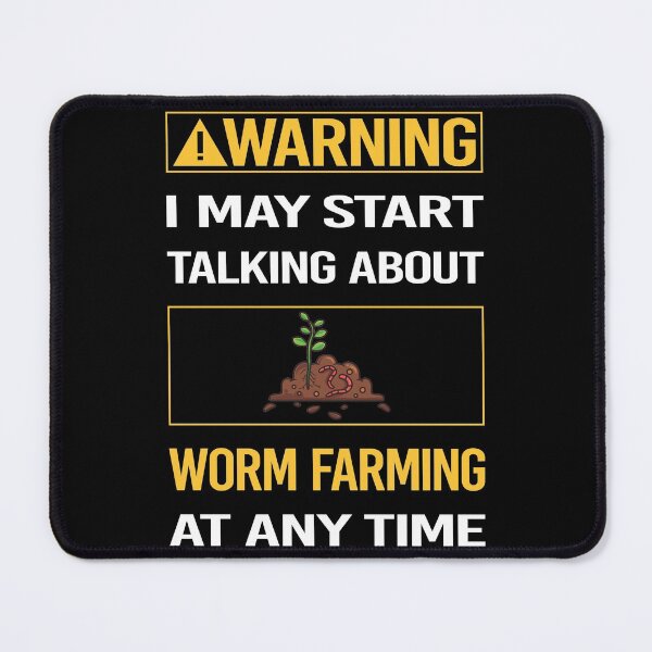 Item preview, Funny Warning Worm Farming Farmer Vermiculture Vermicompost Vermicomposting designed and sold by ArydeaNoriega.
