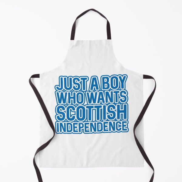 Item preview, JUST A BOY WHO WANTS SCOTTISH INDEPENDENCE, Scottish Independence Saltire Blue and White Layered Text Slogan designed and sold by MacPean.