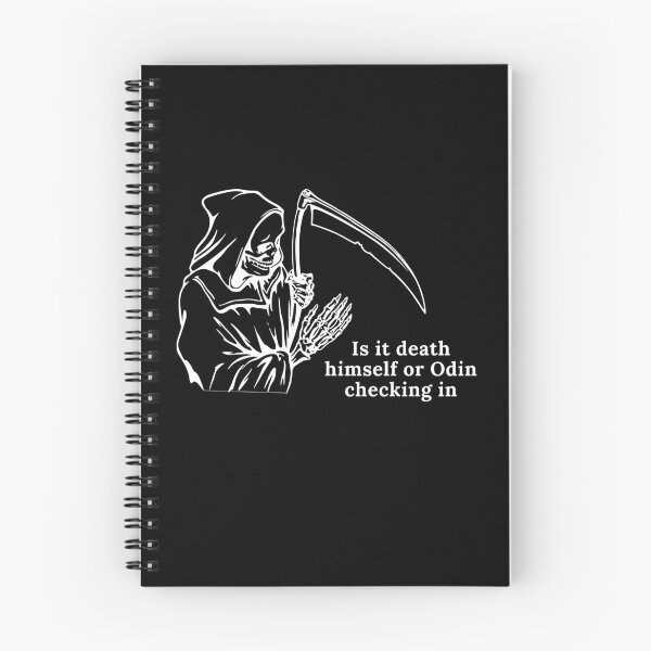 Item preview, Valheim Grim Reaper - is it death himself or odin checking in quote designed and sold by UnseenCreations.