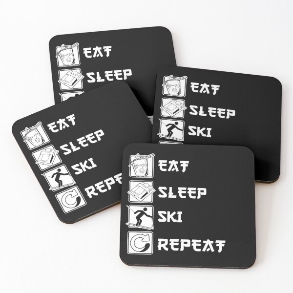 Item preview, Eat Sleep Ski Repeat designed and sold by Sevval123.