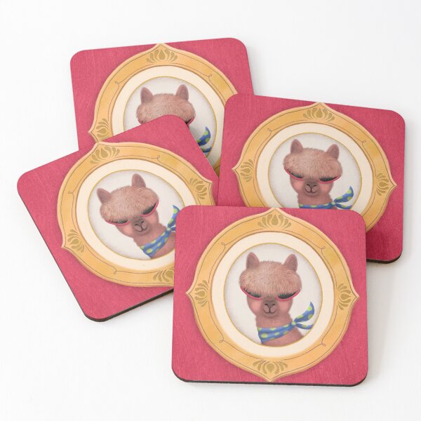 Item preview, Funny framed Lama, whimsical and cute designed and sold by ellastella.