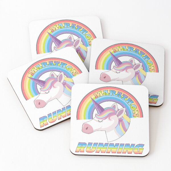 Item preview, Unicorn marathon running with rainbow designed and sold by Designer-amjed.