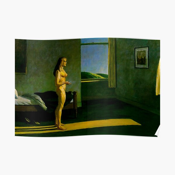 Frau in der Sonne von Edward Hopper Poster