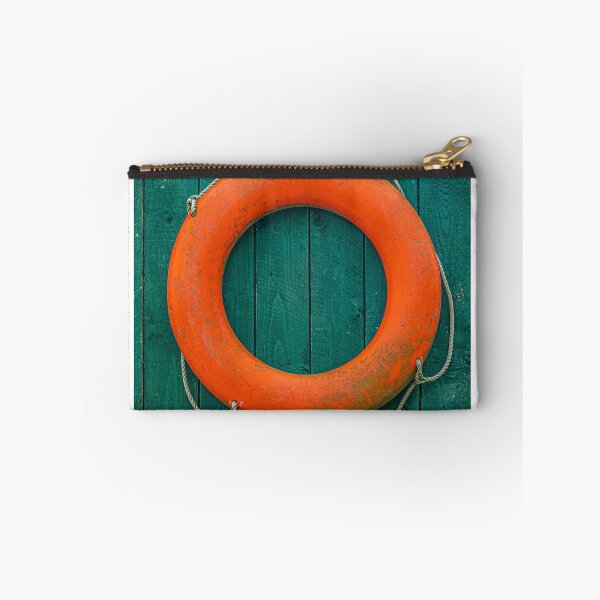 Item preview, Orange Lifesaver on Green Wooden Wall designed and sold by Tony North.