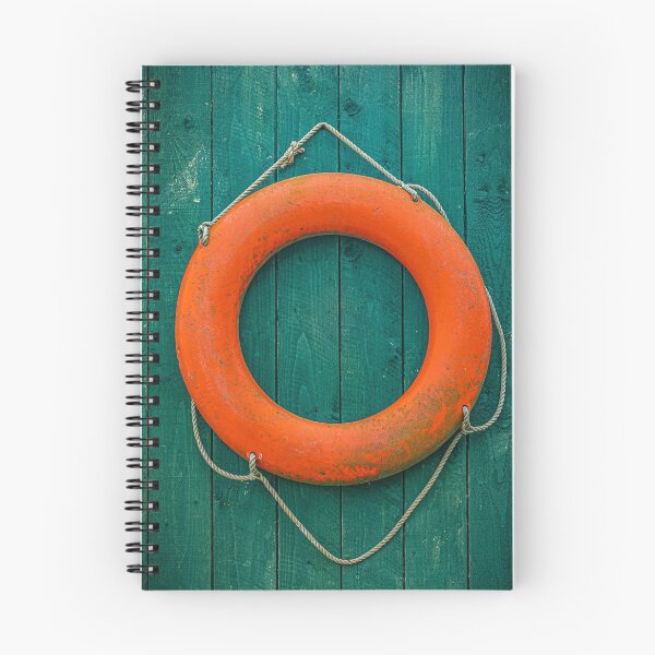 Item preview, Orange Lifesaver on Green Wooden Wall designed and sold by Tony North.