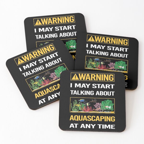 Item preview, Funny Warning Aquascaping Aquascape Aquascaper designed and sold by ArydeaNoriega.