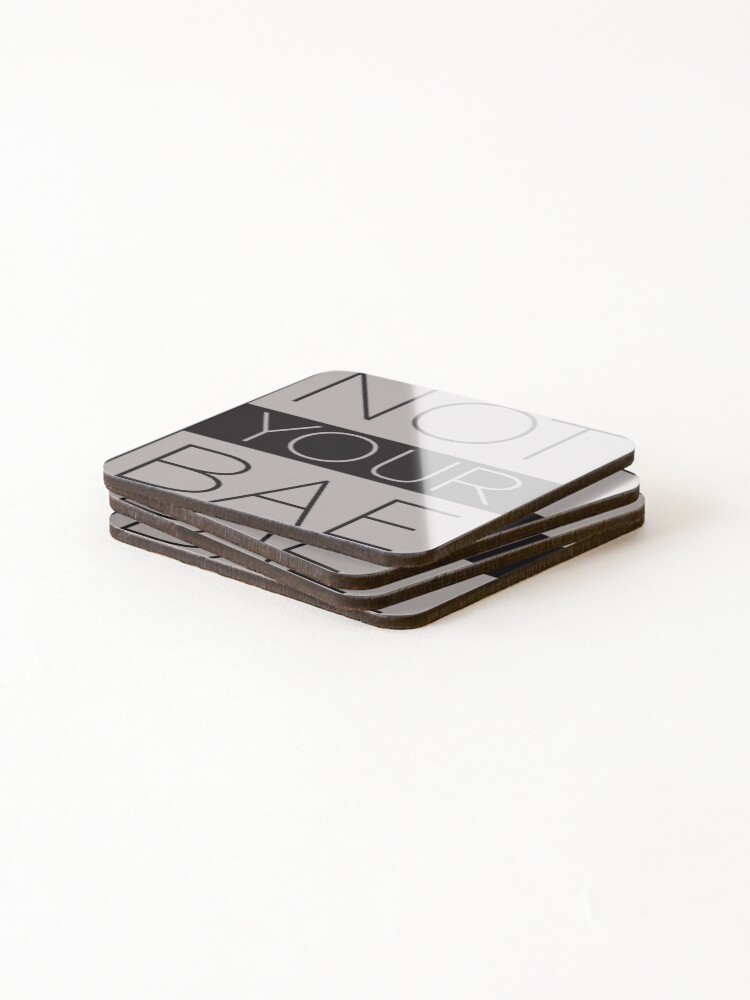 Thumbnail 4 of 5, Coasters (Set of 4), BLACK designed and sold by SixtyOneDesign.