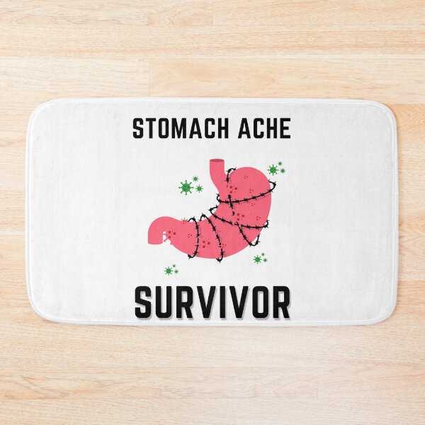 Item preview, Tummy Ache Survivor V3 Black-Stomach Ache Funny Illustrative designed and sold by MAEffects.