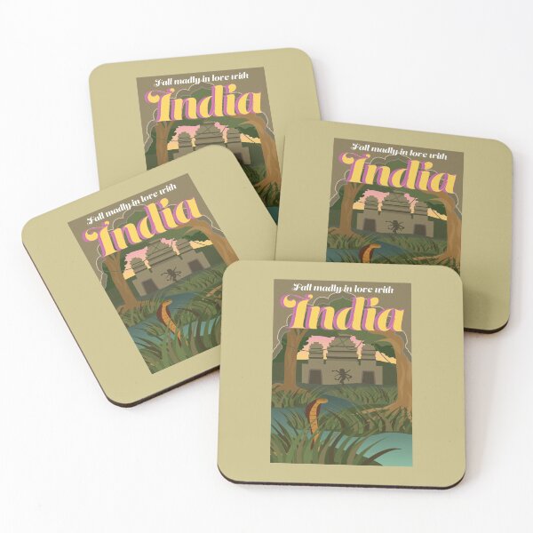 Item preview, India - Vintage Travel Poster designed and sold by ToddRDesign.
