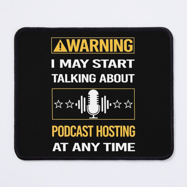 Item preview, Funny Warning Podcast Hosting designed and sold by FulviaContreras.