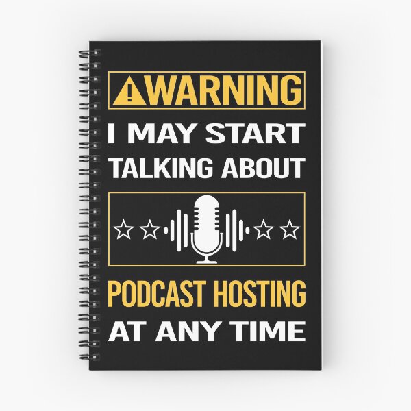 Item preview, Funny Warning Podcast Hosting designed and sold by FulviaContreras.